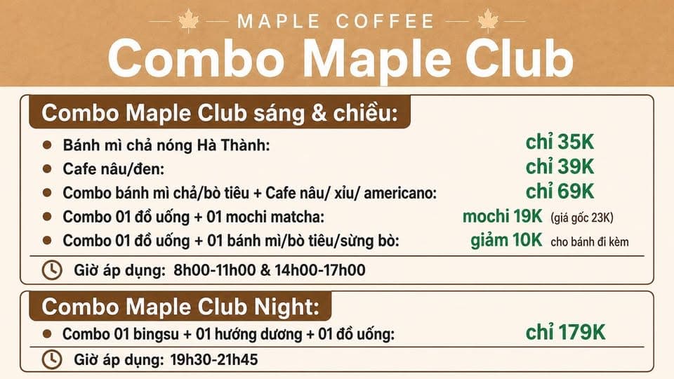Maplé Coffee & Tea ảnh nhỏ 5